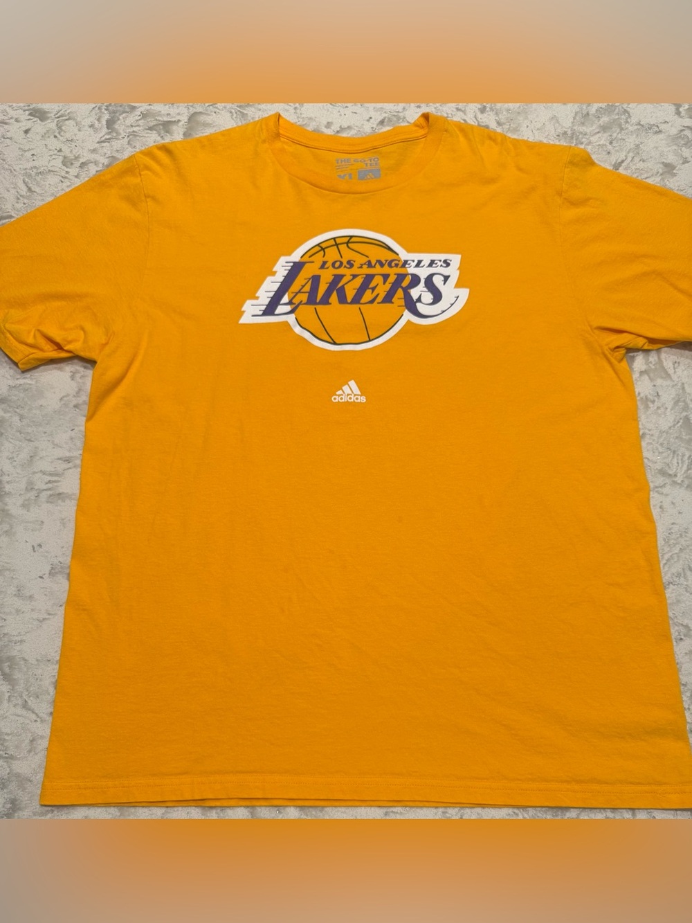 adidas Los Angeles Lakers Yellow Gold Men's Tee